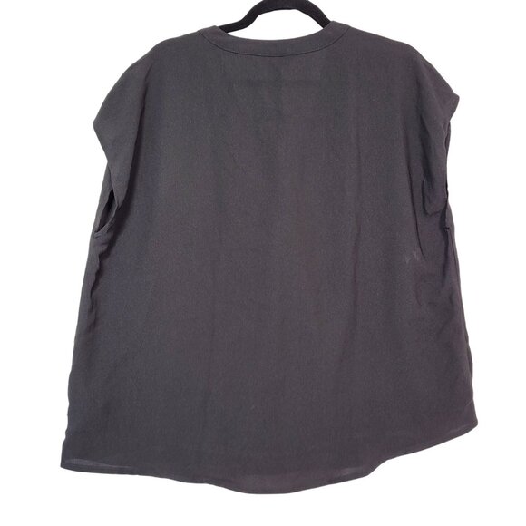 Banana Republic Women's Black Short Sleeve V-Neck Blouse Size Large New - Picture 2 of 11